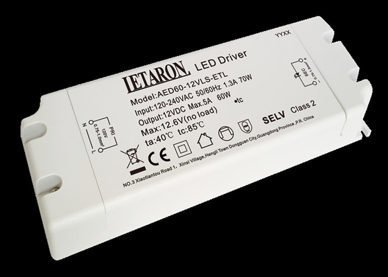 VI driver certificato 60W 12V di potere di Constant Voltage LED per illuminazione del bagno