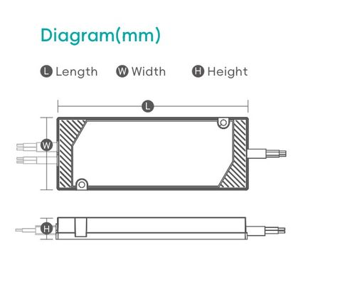 Controllo del defogger Fornitore di alimentazione a tensione costante Super Slim Led Driver per specchio del bagno IP44 Rated 125x55x16.5mm